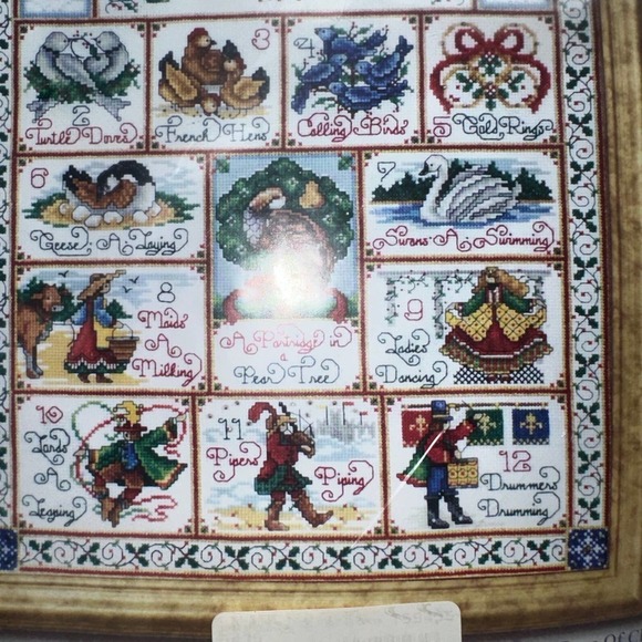 NIP Vintage Design Works Crafts Twelve Days Of Christmas Cross Stitch Kit - Picture 5 of 7